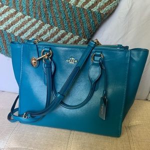 Coach Trapeze Leather Tote
